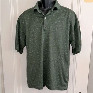 Vintage 80s Bobby Jones Dark Green Cotton‎ Polo Shirt